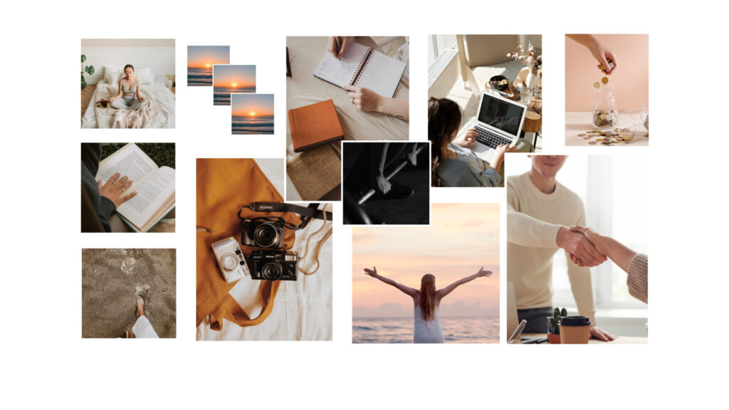 Harness the power of the new moon to create a vision board